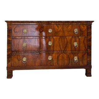 Biedermeier Chest of Drawers in Walnut For Sale
