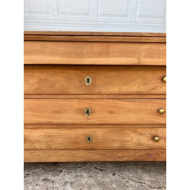 French 19th Century Empire Bleached Chestnut Chest of Drawers For Sale - Image 10 of 12