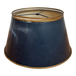 Vintage French Empire Tole Metal Lampshade for Bouillotte Lamp For Sale