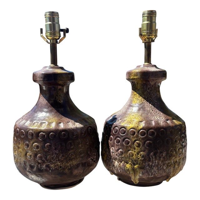 Bitossi Lamps by Alvino Bagni - A Pair For Sale