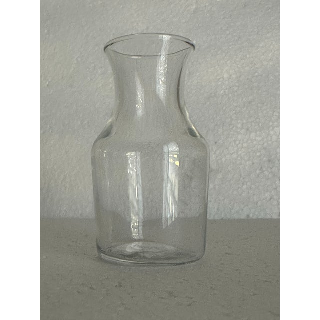 Vintage 1900s Glass Drink Carafe/Small Bud Vase For Sale In Orlando - Image 6 of 6