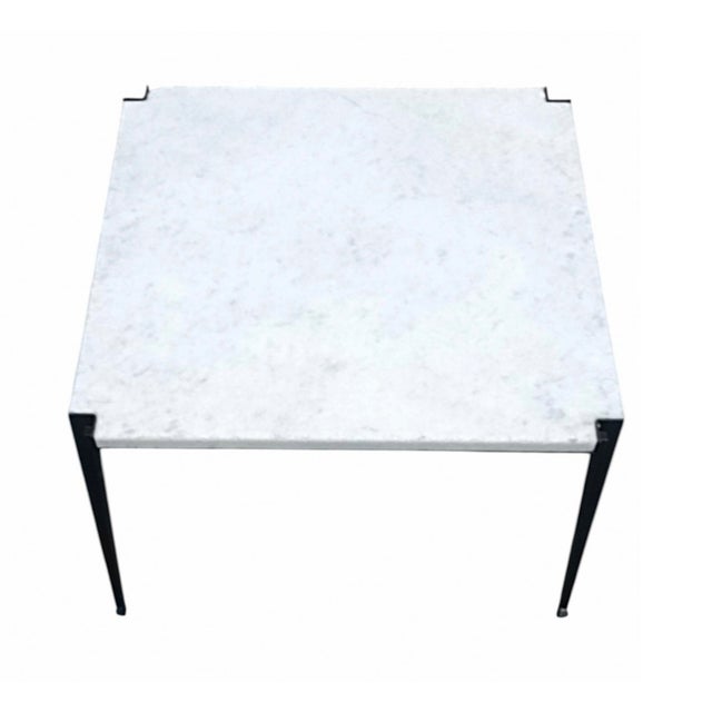 Mid-Century Modern T61 Side Table with Marble Top by Osvaldo Borsani for Tecno, Italy, 1950s For Sale - Image 3 of 10