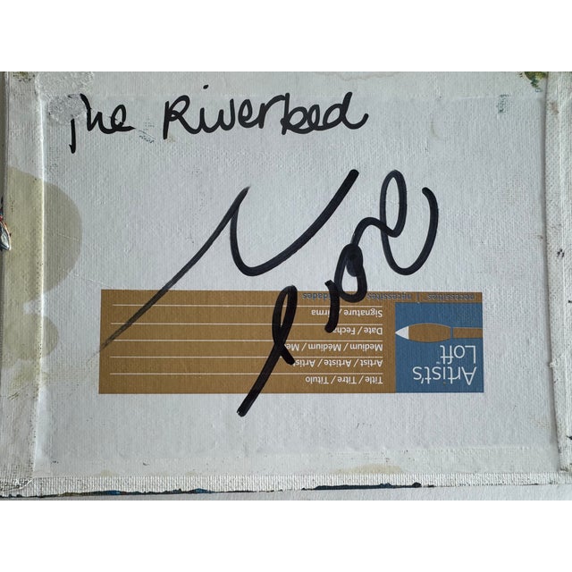 Contemporary 2018 Oil Abstract Expressionist Jose Trujillo Riverbed, Framed For Sale - Image 3 of 8