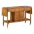 Broyhill Brasilia Mid Century Walnut Bird Tiles Bar Cart For Sale