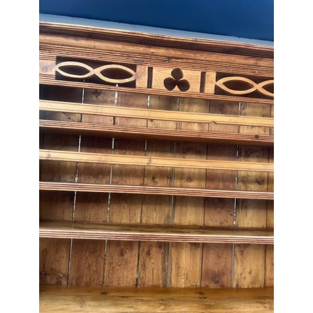 Large Antique Style Pine Irish Dresser For Sale In West Palm - Image 6 of 12