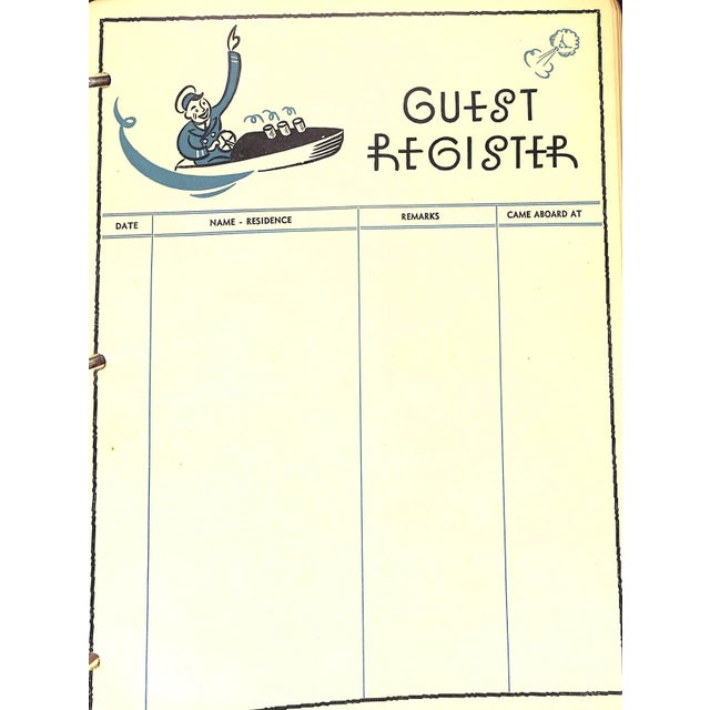 Abercrombie & Fitch C1934 Guest Register & Log Book For Sale - Image 4 of 12