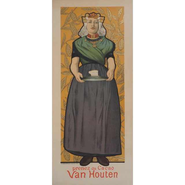 Adolphe Willette, Van Houten, Woman and Cocoa, 1895, Original Lithograph For Sale - Image 9 of 9