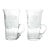 1910s Antique Fostoria Lotus 2 Etched Optic Handle Mug Tumbler Glasses For Sale