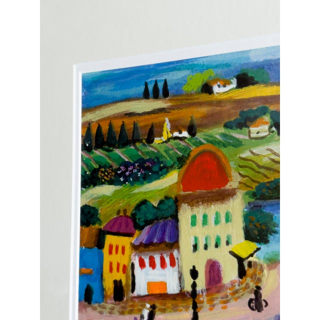 Contemporary Shlomo Alter “Paradise City” Contemporary Limited Edition Seriolithograph in Color on Wove Paper, Signed and Numbered For Sale - Image 3 of 18