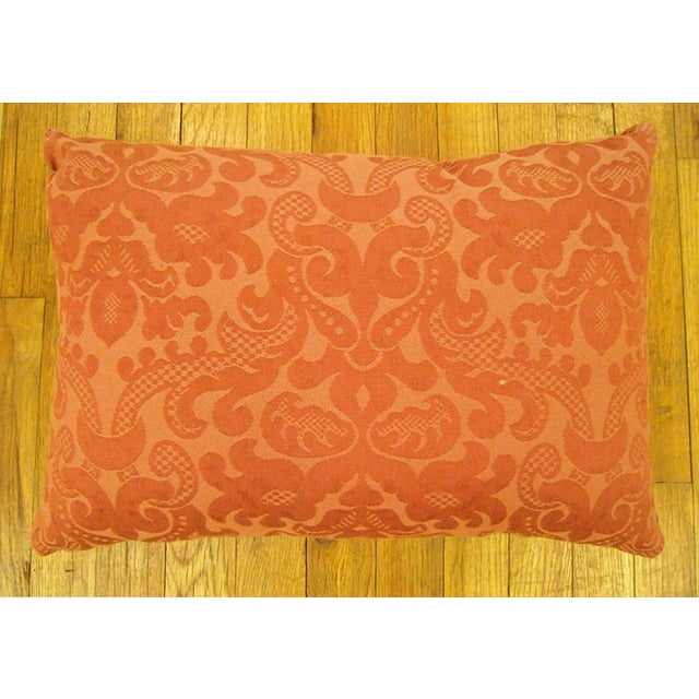 Art Deco Vintage Decorative Double-Sided French Floral Textile Pillow For Sale - Image 3 of 4