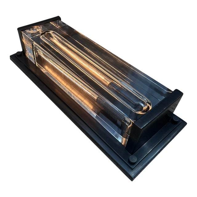 Rh Savile Grand Rectangular Sconce Bronze | K9 Crystal Glass & Sand-Cast Brass | Designed by Jonathan Browning For Sale