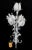 FREE SHIPPING ANYWHERE IN THE CONTINENTAL US! This is a wonderful tall Italian tole metal tulip lamp for table or floor....