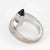 Metal Cartier Menotte Onyx Ring 18k White Gold Band Size 53 Us 6 1/4 Bypass Motif For Sale - Image 7 of 7