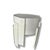 Vintage Stacking Tables with White Plastic, 1970s, Set of 3 For Sale - Image 4 of 7