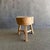 Mid-Century Modern 1950s Vintage Elm Wood Chop Block Style Table For Sale - Image 3 of 5