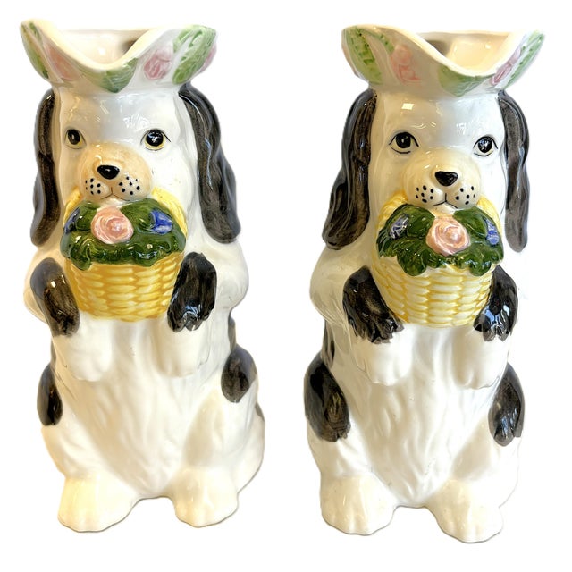 C1993 Haldon Group Ceramic Dog Pitcher For Sale - Image 13 of 18