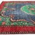 1960s Vintage Distressed Turkish Isparta Rug 5'6" X 9'2" Hand-Knotted Wool, Navy Green Red Rose Medallion Art Deco Design For Sale - Image 5 of 9