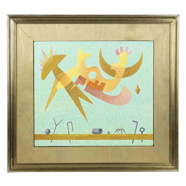 Leo Guida, Little Sky, Tempera on Paper, 1979, Framed For Sale
