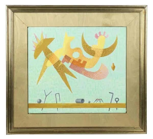 Leo Guida, Little Sky, Tempera on Paper, 1979, Framed