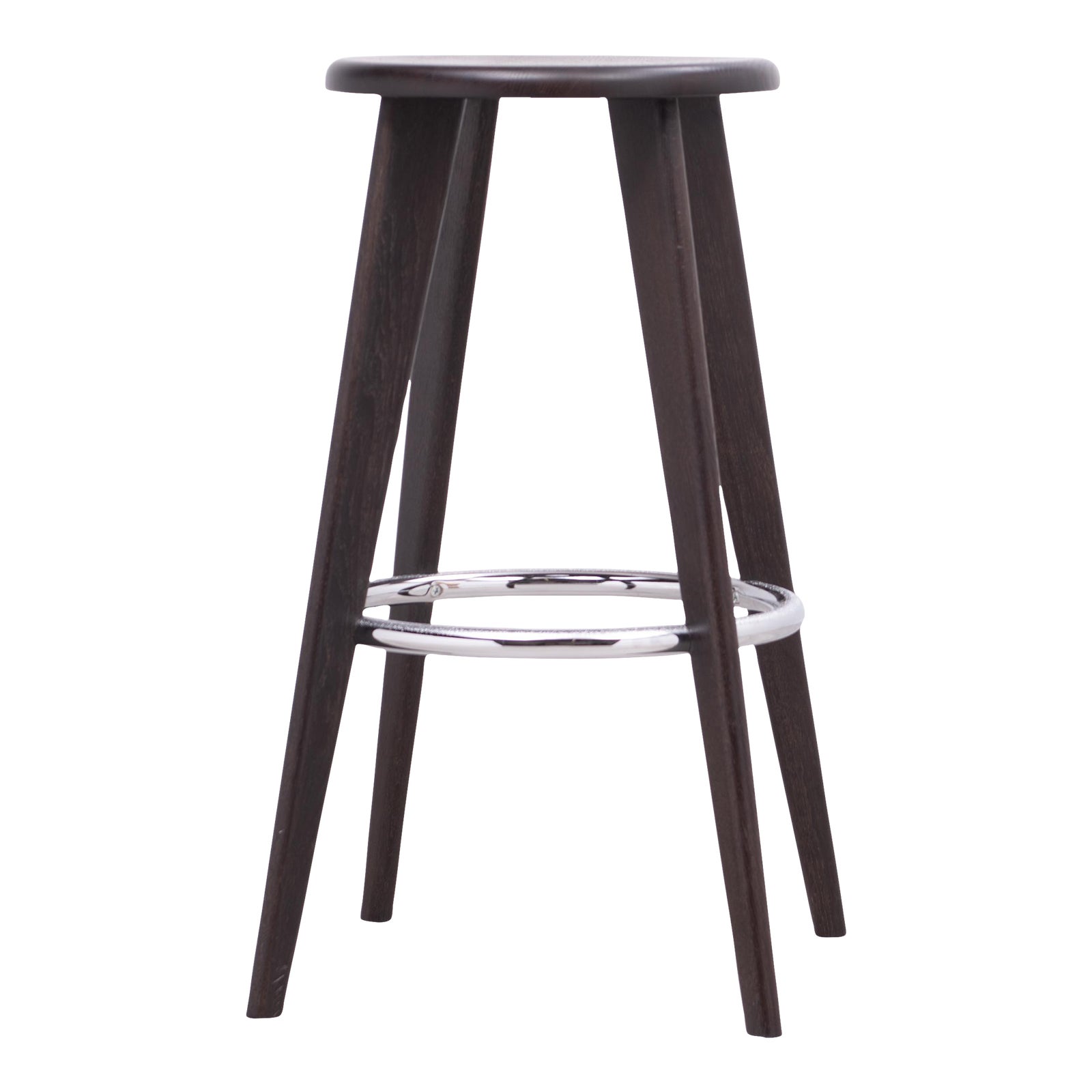 Tabouret Haut Jean Prouvé Bar Stool Vitra Dark Oak Unmarked a Set of