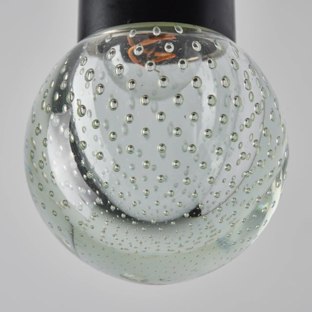 1960s Gino Sarfatti Seguso Bubble Glass Pendant for Arteluce For Sale - Image 10 of 12