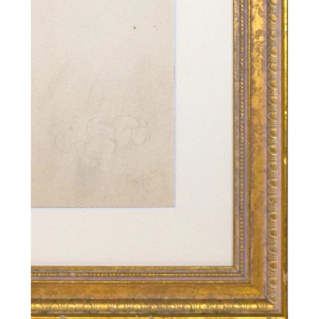 Drawing/Sketching Materials Vintage Neoclassical Drawing of a Male Nude Greco Roman Statue by William B Pattengill 1933 For Sale - Image 7 of 8