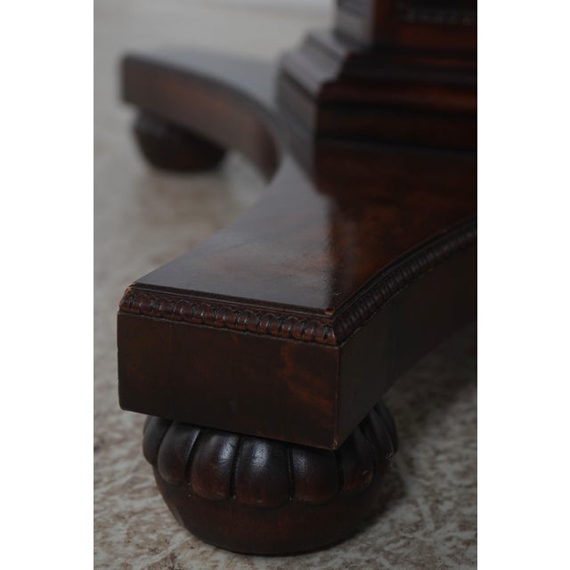 Henredon Mahogany Double Pedestal Inlaid Dining Table For Sale - Image 16 of 18