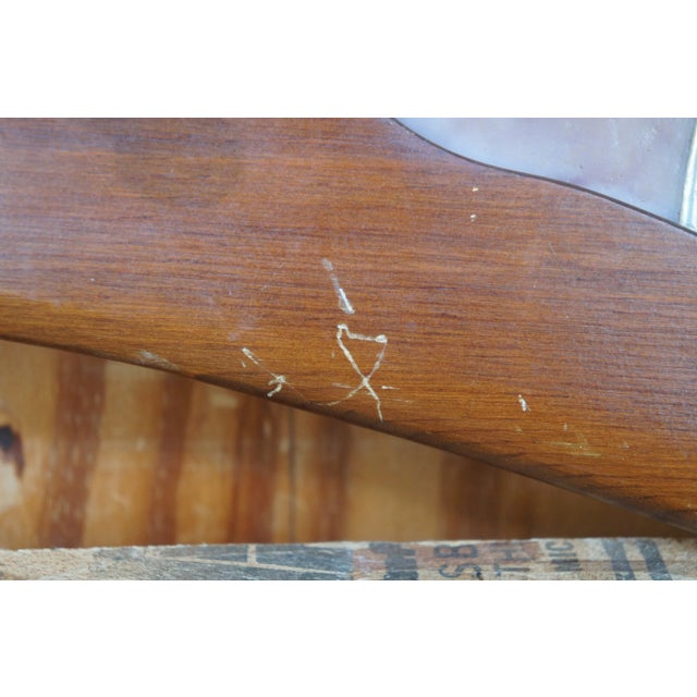 Wood Late 20th Century Pine Heart Shaped Stained Glass Hall Tree For Sale - Image 7 of 9