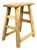 Vintage Rustic Stool in Elm For Sale