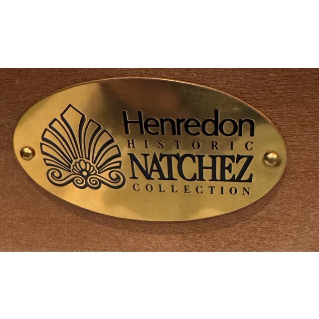 Late 20th Century Late 20th Century Henredon Historic Natchez Collection Marble Top Console Table Server Sideboard For Sale - Image 5 of 5