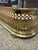 Antique English Reticulated Brass Fireplace Fender For Sale - Image 11 of 11