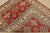 Kazak Rug 4’11” X 6’5” Red Wool Tribal Hand-Knotted Oriental Carpet For Sale - Image 11 of 12