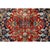 French Country Antique Distressed Persian Tabriz-Style Navy & Red Floral Rug For Sale - Image 3 of 7
