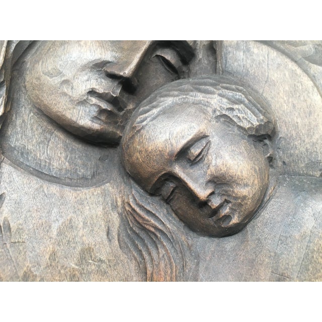 Flat Wood Carving, 1940s For Sale - Image 4 of 14