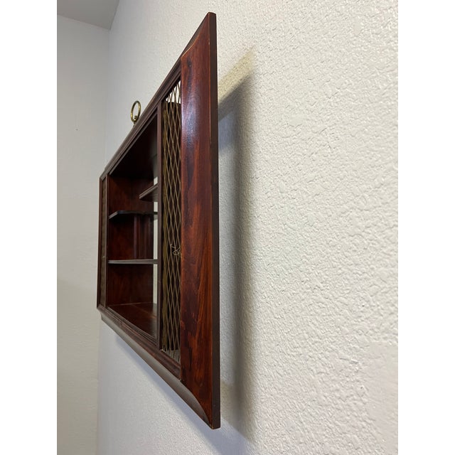 Mid-Century Modern 1956 Illinois Windsor Shadowbox Framed Wall Mirror For Sale - Image 3 of 11
