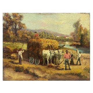 Pietro Colonna, Italian School Rural Landscape, 21st Century, Oil on Canvas For Sale