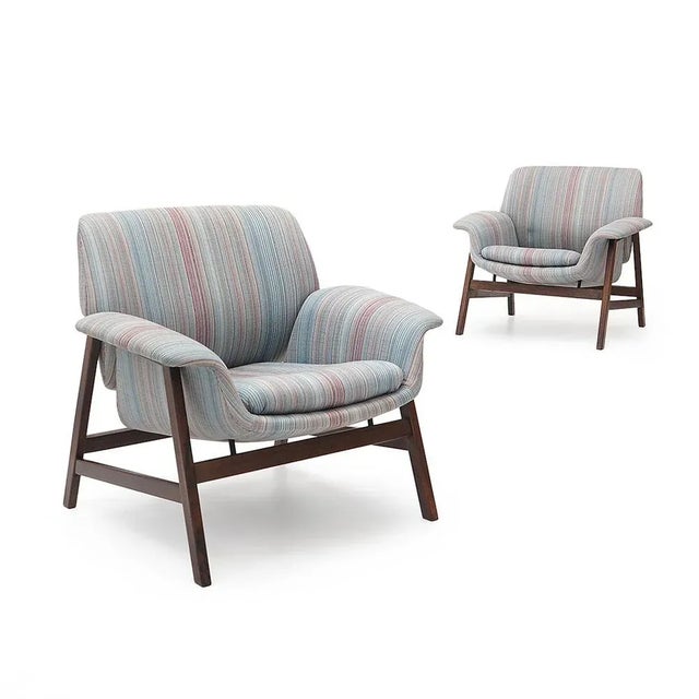 1950s Model 849 Armchairs by Gianfranco Frattini for Cassina, 1950s, Set of 2 For Sale - Image 5 of 14