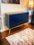 Sideboard in Sapphire Blue Glass and Brass Frame from Justfurnituress SRL For Sale - Image 4 of 9