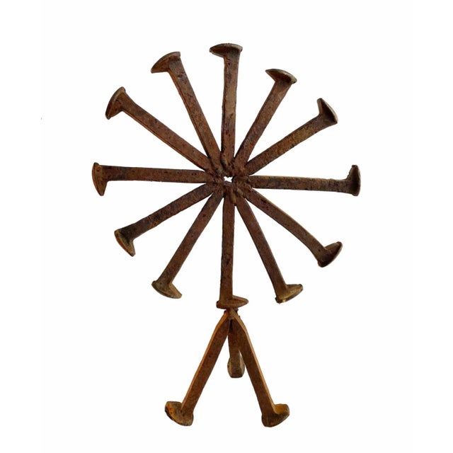 Mid Century Iron Folk Art Sculpture For Sale In Providence - Image 6 of 6