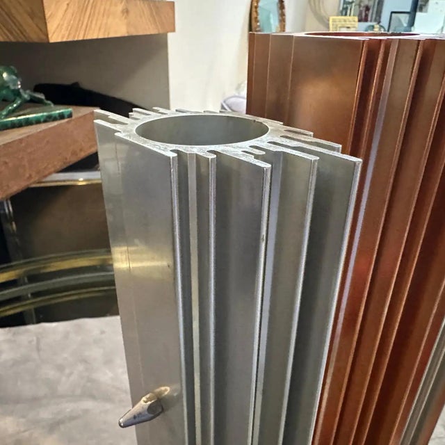 Red 1980s Post Modern Aluminum Italian Sculpture For Sale - Image 8 of 12