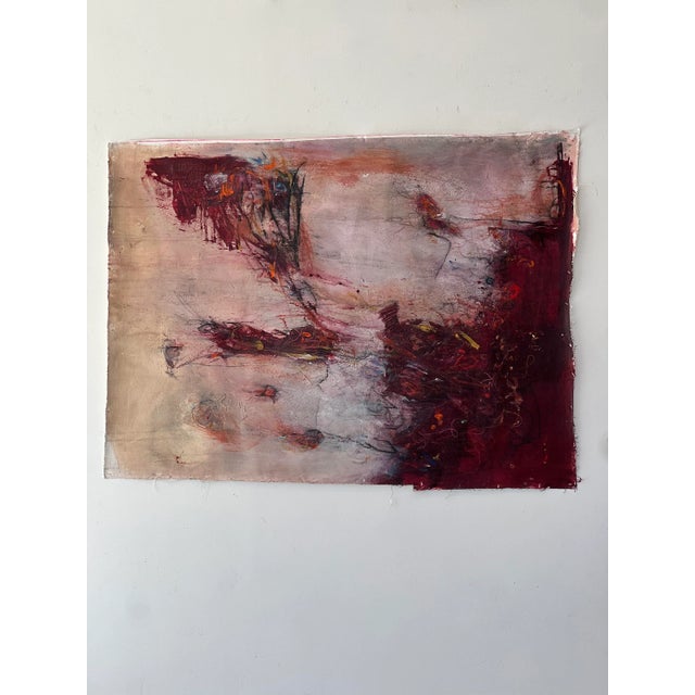 "Between Heaven and Earth, Between the Light and Darkness" Contemporary Original Abstract Acrylic Painting by Stephanie Visser For Sale - Image 4 of 9