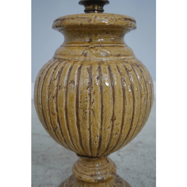 Ceramic Pair John Richard Art Pottery Urn Style Table Lamps For Sale - Image 7 of 10