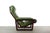 Mid Century Modern Lounge Chair in Rosewood and Stressed Leather For Sale - Image 4 of 8