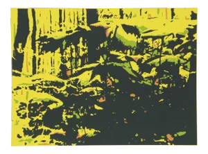1970s Roy Ahlgren, "Earthwork", Serigraph