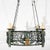 Filigreed Green With Gold French Iron Chandelier For Sale - Image 11 of 11