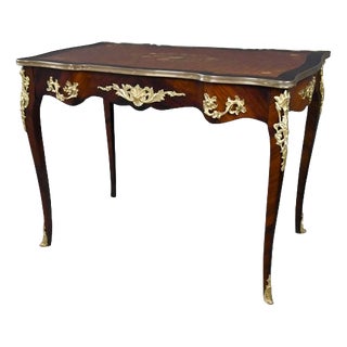 Early 20th Century Louis XV Mahogany Writing Desk For Sale
