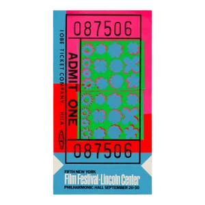 1960s Pop Art Maurel Studios Lincoln Center Ticket Poster