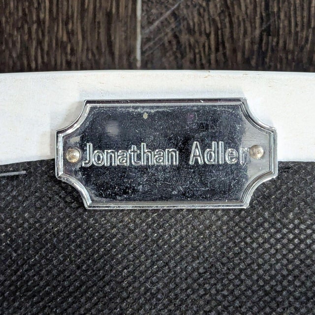 Wood Jonathan Adler Upholstered Dining Chair For Sale - Image 7 of 7