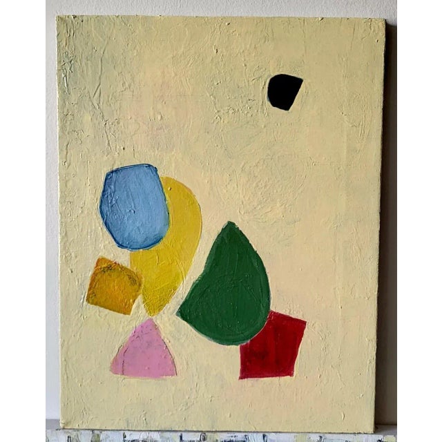 Abstract oil painting by Lynn Christian 18 x 14 inches Oil paint on canvas 2022