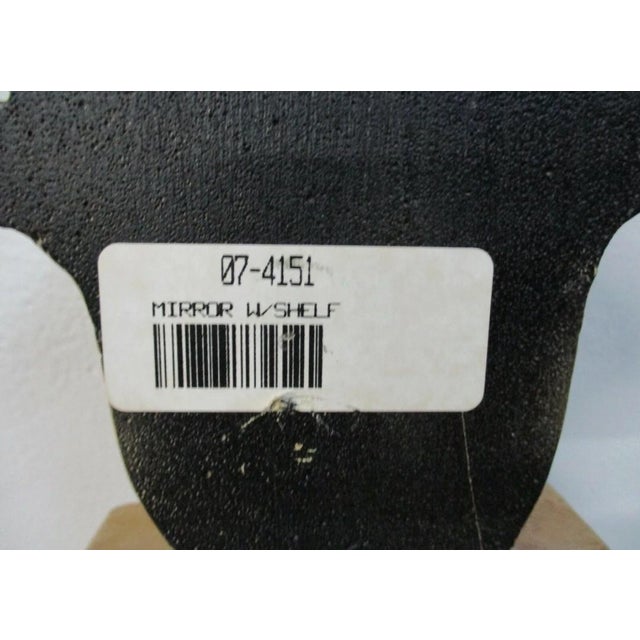 Gold Ethan Allen gold French regency Hanging Wall Mirror Shelf For Sale - Image 8 of 9